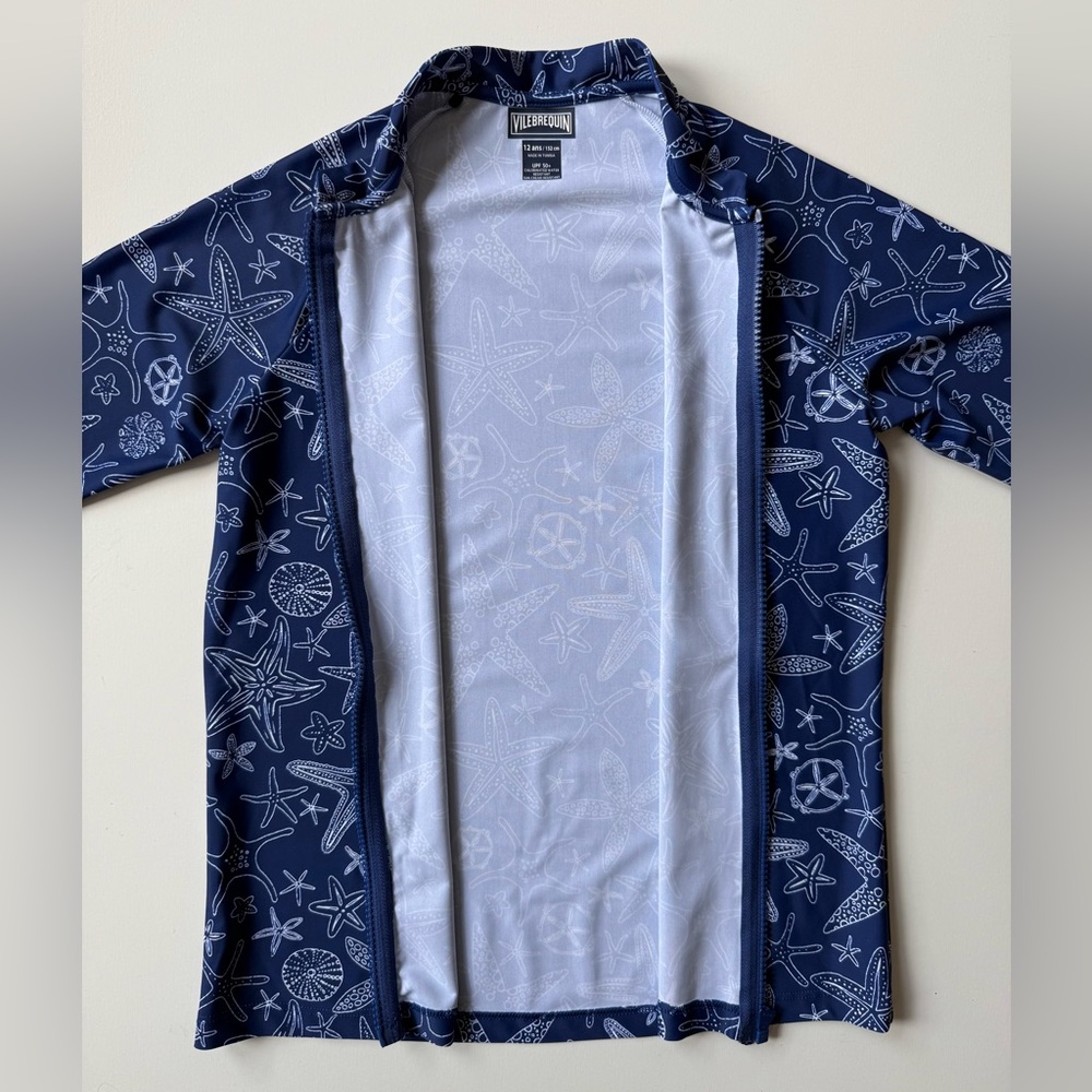Vilebrequin Kids Unisex Starlett & Shell Ginko-Z Rashguard - Size 12Y - Picture 6 of 13